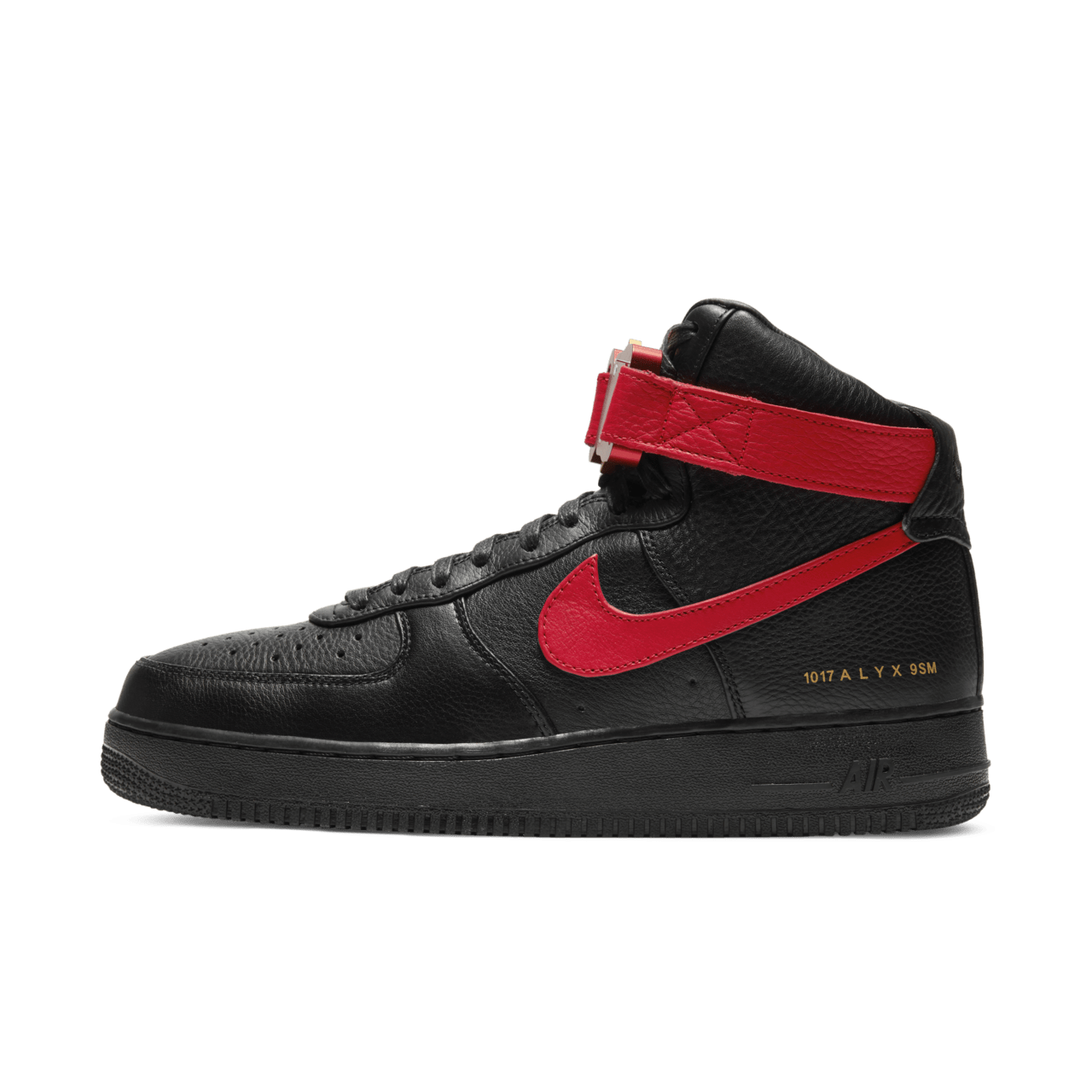 Date de sortie de la Air Force 1 x Alyx Black and University Red CQ4018 004 Nike SNKRS